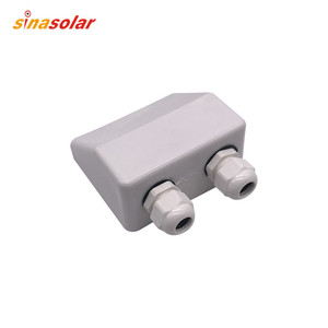 <span class=keywords><strong>Venta</strong></span> blanco Dual Solar impermeable de entrada de Cable ABS resistente a Panel de techo plano soporte de montaje para RV - Product Image 3
