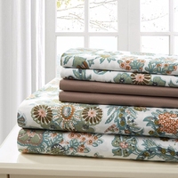 Ensemble de literie en polyester 100% à imprimé floral, ensemble de housse de couette, ensemble de literie en stock