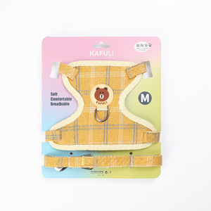 Arnés de poliéster ajustable para gatos, juego de correas, bonito estilo de dibujos animados para gatos y perros pequeños - Product Image 3