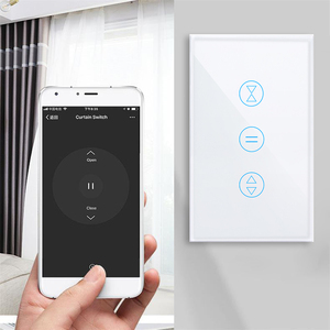 Interruptor Inteligente de Cortina KLASS Zigbee de Polo Único 20A 240V, <span class=keywords><strong>3</strong></span> Teclas, Compatível com Alexa/Google Home, Preto, 1 Via - Product Image 1