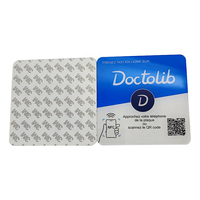 Autocollants de table en acrylique RFID NFC 13,56 MHz Ntag213, carte NFC pour avis Google, support tactile mobile pour réseaux sociaux avec code QR