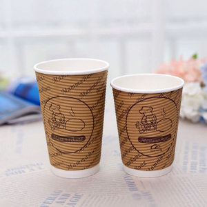 Vasos de Papel Corrugado de Doble Pared Ecológicos y Desechables, Materiales de Grado Alimenticio, Resistentes a Quemaduras, Personalizables, para Vino, Agua Mineral, Tequila - Product Image 2