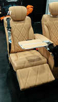Kit de conversion intérieur VIP complet pour Mercedes Classe V W447, avec cloison de séparation, écran relevable, tables doubles pliables, sièges aérodynamiques, OEM