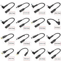 Adaptateur de connecteur CC USB Type C femelle vers angle droit à 90 degrés, câble de convertisseur de chargeur d'alimentation PD pour ordinateur portable