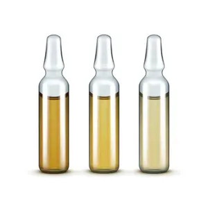 En düşük fiyat 1ml, 2ml, 3ml, 5ml, 10ml, 20ml, 25ml, 30ml ilaç cam ampul açık ve amber enjeksiyon cam ampul