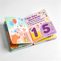 Livre cartonné personnalisé avec impression sérigraphique OEM |   Livre pour enfants bon marché, pages épaisses et durables, format A4/A5, pour l'éducation préscolaire