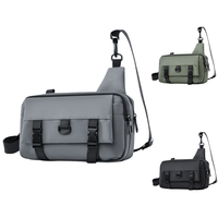 Sac bandoulière imperméable en nylon personnalisé avec logo, décoration lettres, pour sport et extérieur, sac de poitrine, vente chaude