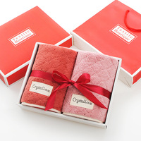 Coffret Cadeau de Serviettes de Bain en Polyester Multi-Couches, Ensemble de Trois Pièces, Logo Brodé, Célébration d'Anniversaire, Souvenir de Mariage, Cadeau de Remerciement