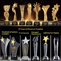 Trophée en cristal blanc de style chinois - Récompenses personnalisables pour les entreprises et la publicité, pour les écoles, les entreprises, les compétitions sportives