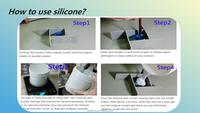 Caoutchouc de silicone liquide 100:3 pour la fabrication de moules à bougies/savons, caoutchouc de silicone RTV-2