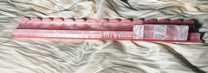 Support magnétique personnalisé en acrylique américain de 20 pouces pour jeu de Mahjong, motif coquille de nacre rose, règle de Mahjong de 17,5 pouces - Ensemble de 4 - Style vague - Product Image 3