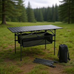 Mesa Plegable Portátil para Camping de 24x16 Pulgadas con Marco de Aluminio y Bolsa de Almacenamiento de Malla, Diseño Ligero y Compacto para Uso en Exteriores - Product Image 2