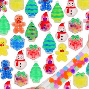 Juguetes Blandos Divertidos de Navidad, Set de TPR para Apretar, Hombre de Jengibre, Muñeco de Nieve, Árbol, Caja de Regalo, Alivio del Estrés y la Ansiedad, Fiesta - Product Image 1