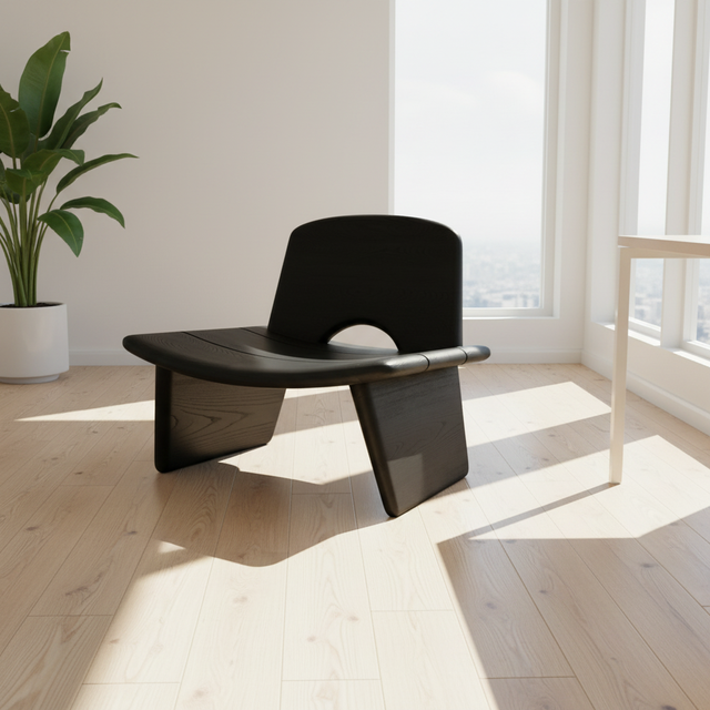 Factory-Direct High Quality Eco-Friendly Handmade Solid Wood Midcentury Modern Leisure Lounge Chairs for Living Room Bedroom