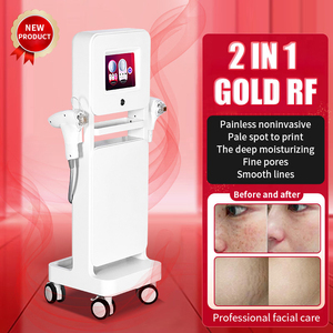 Equipo de Belleza Facial y Corporal Multifuncional para Reducción de Arrugas, Lifting y Minimización de Poros con Puntas Doradas - Product Image 3