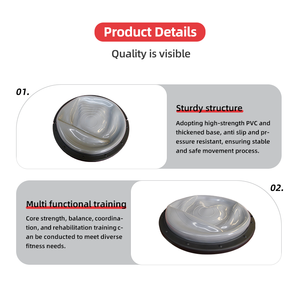 Мяч с плоской волнистой скоростью утолщенный балансировочный мяч для йоги Тренажерный зал Пилатес домашнее оборудование для фитнеса - Product Image 4