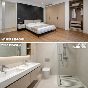 Villa africaine moderne à deux étages, conception architecturale avec <span class=keywords><strong>plan</strong></span> de l'étage à <span class=keywords><strong>3</strong></span> chambres et <span class=keywords><strong>garage</strong></span> attenant pour 2 <span class=keywords><strong>voitures</strong></span> - Product Image 5