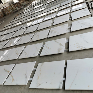 Grande dalle de marbre blanc Calacatta poli naturel Goldtop ODM OEM pour revêtement de sol d'hôtel et villa, intérieur moderne - Product Image 2