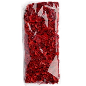 144 roses en papier rouges, 10 pièces, fleurs artificielles pour décorations DIY et projets créatifs - Product Image 2