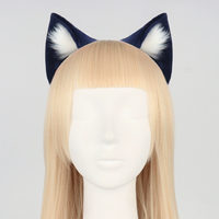 Serre-tête artisanal style japonais avec oreilles d'animaux, accessoire de cosplay oreilles de chat, accessoire de tenue Lolita mignon, accessoire viral