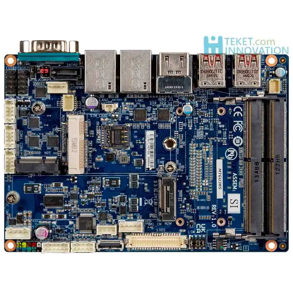 Gigabyte QBiP-1185G7EB 3.5 "bo mạch chủ với Core i7-1185G7E Dual channel DDR4 4xcom 1xsata 8xusb, 2 x GbE LAN,2 x HDI, LVDS