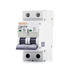 China Circuit Breaker Switch XTM8 Series MCB 2P 32A Din Rail Plug In Type Miniature Circuit Breaker