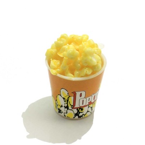 Venta al por mayor 50PCS palomitas de maíz 1:6 escala palomitas de maíz cubo para casa de muñecas que comida decoración foto Prop juguetes para los niños - Product Image 2