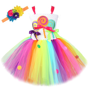 Nuevo Vestido Tutú de Lentejuelas Arcoíris para Niñas, Vestido de Princesa Colorido para Fiesta, Actuación, <span class=keywords><strong>Halloween</strong></span>, <span class=keywords><strong>Disfraz</strong></span> de Película y Televisión - Product Image 1