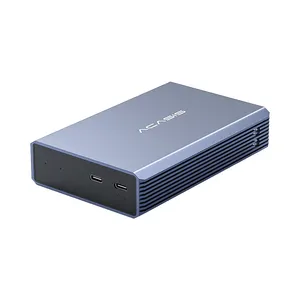 Acasis กล่องฮาร์ดดิสก์ SDD HDD ตู้จู่โจม3.0 USB ดิสก์คู่ภายนอก2.5นิ้ว "รองรับ SATA & 12TB