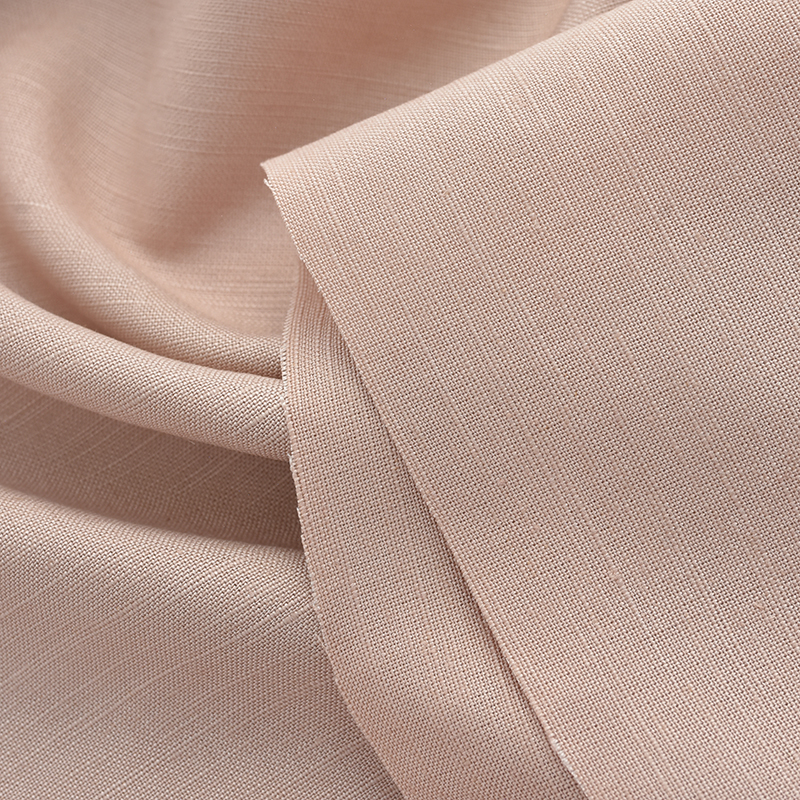 Wholesale Plain Viscose Linen Blend Fabric Drapey Linen Viscose Fabric for Clothing