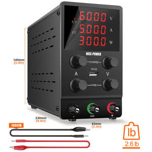 Alimentation électrique <span class=keywords><strong>Nice</strong></span> Power 300W 60V 5A SPS605, régulateur de tension d'alimentation CC variable USB, alimentation CC numérique pour la <span class=keywords><strong>réparation</strong></span> de téléphones mobiles - Product Image 4