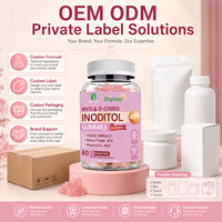 Gummies d'Inositol pour l'Équilibre Hormonal Féminin, Rapport 40:1 Myo-D-Chiro, Sans Sucre, Soutien Ovarien, OEM ODM Marque Privée Vente en Gros