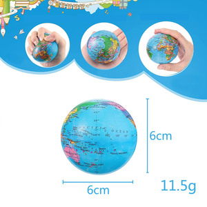 PU Realistic <strong>Globe</strong> Slow Rising Squishy Toys Cartoon Stress Toy for Kids Gifts Classroom Prize Slow Rebound Squishy Toys - Product Image 3