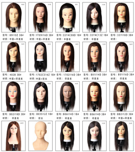Personalizzazione della fabbrica manichino per capelli in silicone modello altalena europa luna stand competizione botox school training head - Product Image 6