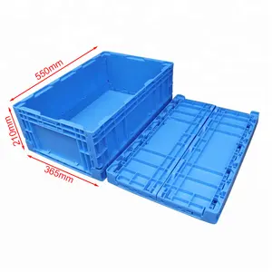 JOIN Vegetable Foldable Plastic Crates Home Kitchen Collapsible Storage Crate Foldable Storage Crate Foldable