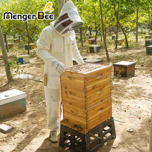 New Professional Cotton Three Layer Air Mesh Ventilated <b>Bee</b> <b>Suits</b> for Honey Beekeeping - Product Image 1