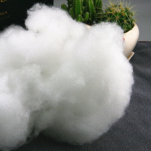 Remplissage en fibre de polyester 100% farce PP <span class=keywords><strong>coton</strong></span> 15d recyclé de qualité siliconé Style de motif remplissage à usage conjugué creux - Product Image 3