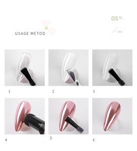 Poudre miroir scintillante pour nail art, stylo magique à coussin d'air pour usage quotidien, pour la décoration des ongles - Product Image 4