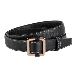 Cinturón de Cuero Genuino con Hebilla en D para Mujer, Estilo Casual, Piel de Vaca con Hebilla de Cobre, Duradero, Moldeado en una Sola Pieza, Marca Tiyo, 2.8cm de Ancho - Product Image 4