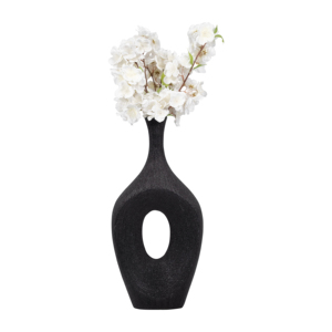 Vaso decorativo in ceramica a taglio aperto per l'arredamento del soggiorno, ideale come complemento d'arredo per camera da letto, ufficio, scrivania o tavolo. - Product Image 4