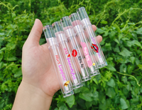 Récipients vides de brillant à lèvres 5ml 6ml, emballage de baguettes de rouge à lèvres, bouteille à lèvres avec logo personnalisé et boîte