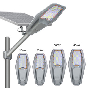 Lampadaire solaire avec poteau extérieur Ip67 100w 200w 300w 400w <span class=keywords><strong>Interstellar</strong></span> Warrior Solar Led Street Light - Product Image 3