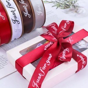 Luxury Satin Ribbon Roll 1 Inch 1.5 Inch 100 Yards Thermal <strong>Print</strong> Ribbon <strong>Pre</strong> Cut pink Bookmark Wedding Christmas Decor Durable - Product Image 3