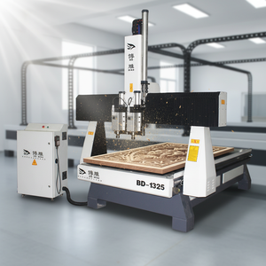 Heavy Duty 4x8ft 3 Axis CNC Router Machine PLC Gear Core Components for Woodworking Cabinet Furniture PVC Signs Acrylic Display