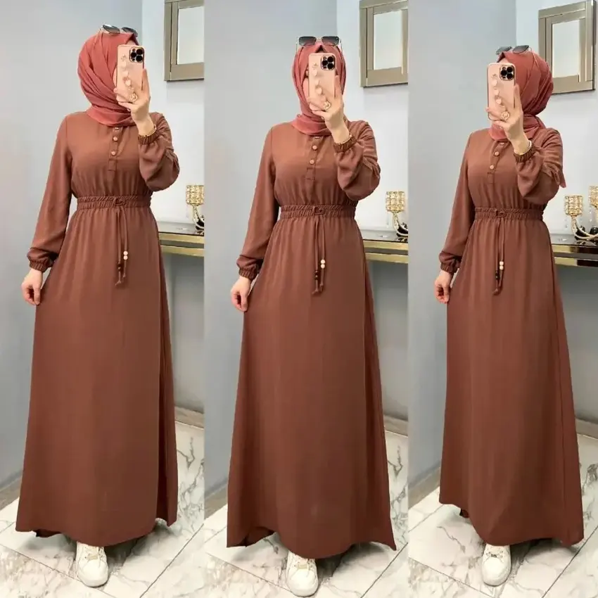 Toptan 2023 son tasarımlar Robe mütevazı müslüman elbise kadınlar için zarif Trendy islam giyim mütevazı elbiseler