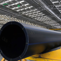 Barra Hueca de HDPE Negro PE 100 de 125 mm x 12 m con Moldeo por Inyección para Uso en Construcción, Minería e Industrial
