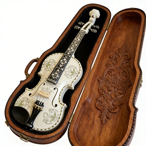 Étui à violon le plus vendu 4/4 Étui à violon double <span class=keywords><strong>de</strong></span> haute qualité avec violon 4/4 pour les tournées et spectacles musicaux - Product Image 3