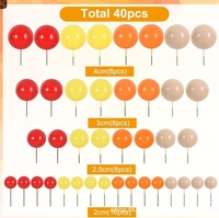40 pièces de décoration de gâteaux en mousse colorée sérigraphiée et écologique pour les fêtes de mariage et d'anniversaire.