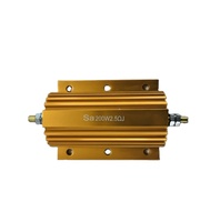 Resistencia de alambre enrollado de alta potencia de 200W de aluminio dorado, utilizada en la industria del audio y equipos de escenario con inversores.