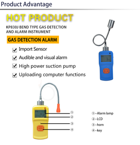 Détecteur de fuite de gaz de type portable sonde flexible tuyau flexible alarme de gaz moniteur de gaz - Product Image 6